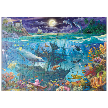 Darstellung des Puzzle Motivs puzzleplate Evening Undersea 200 Puzzle