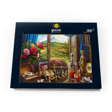 Darstellung des Puzzle Motivs Games in the Mountains 200 Puzzle Schachtel Ansicht3