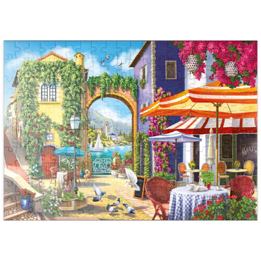 Darstellung des Puzzle Motivs puzzleplate Sunny City by the Sea 200 Puzzle