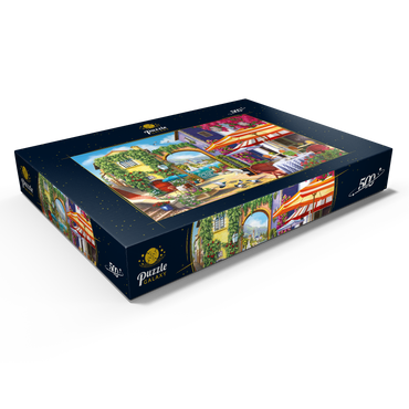 Darstellung des Puzzle Motivs Sunny City by the Sea 500 Puzzle Schachtel Ansicht1