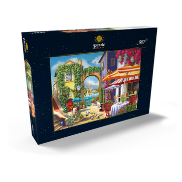 Darstellung des Puzzle Motivs Sunny City by the Sea 500 Puzzle Schachtel Ansicht2