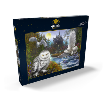 Darstellung des Puzzle Motivs Snowy Owls 200 Puzzle Schachtel Ansicht2