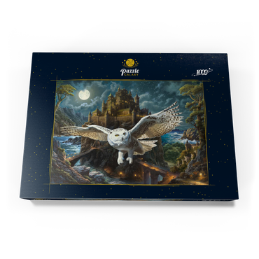 Darstellung des Puzzle Motivs Magic Owl and Castle 1000 Puzzle Schachtel Ansicht3