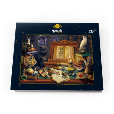 Darstellung des Puzzle Motivs Magic Library 100 Puzzle Schachtel Ansicht3