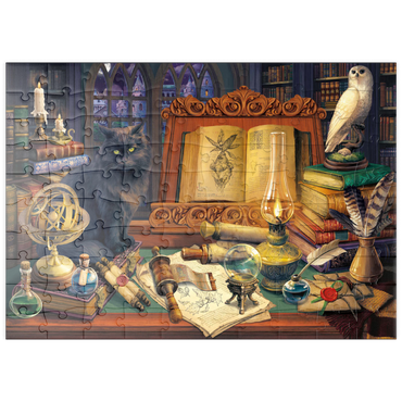 Darstellung des Puzzle Motivs puzzleplate Magic Library 100 Puzzle