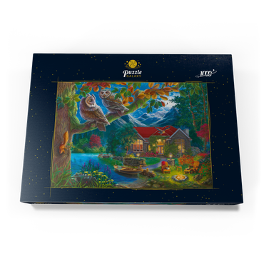 Darstellung des Puzzle Motivs Owls & Night House 1000 Puzzle Schachtel Ansicht3