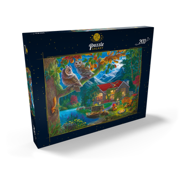 Darstellung des Puzzle Motivs Owls & Night House 200 Puzzle Schachtel Ansicht2