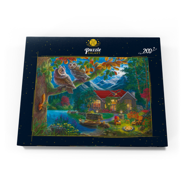 Darstellung des Puzzle Motivs Owls & Night House 200 Puzzle Schachtel Ansicht3