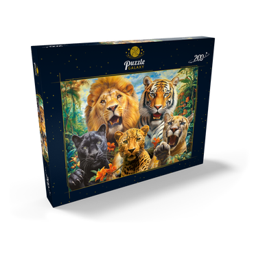 Darstellung des Puzzle Motivs Selfies of Wildcats 200 Puzzle Schachtel Ansicht2