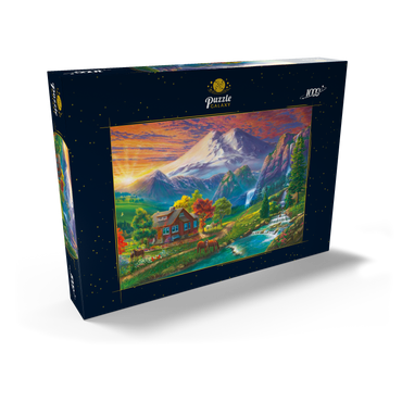 Darstellung des Puzzle Motivs Elbrus at Sunset 1000 Puzzle Schachtel Ansicht2