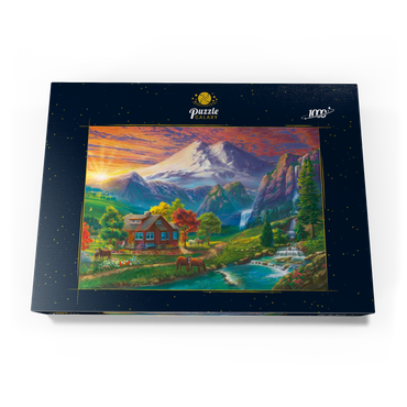 Darstellung des Puzzle Motivs Elbrus at Sunset 1000 Puzzle Schachtel Ansicht3