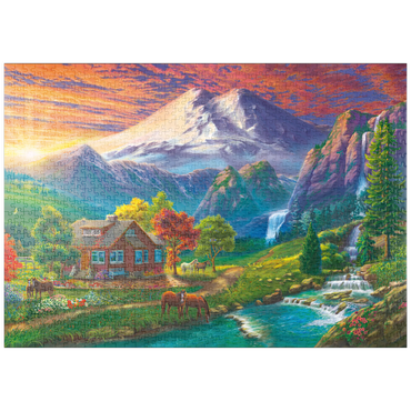 Darstellung des Puzzle Motivs puzzleplate Elbrus at Sunset 1000 Puzzle