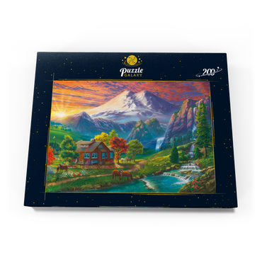 Darstellung des Puzzle Motivs Elbrus at Sunset 200 Puzzle Schachtel Ansicht3