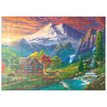 Darstellung des Puzzle Motivs puzzleplate Elbrus at Sunset 200 Puzzle
