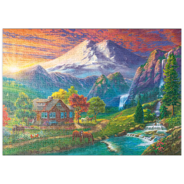 Darstellung des Puzzle Motivs puzzleplate Elbrus at Sunset 500 Puzzle