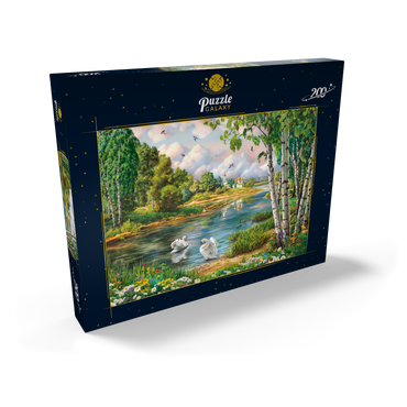 Darstellung des Puzzle Motivs Village Landscape 200 Puzzle Schachtel Ansicht2