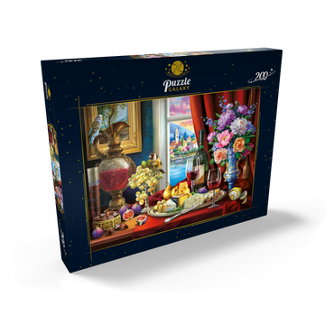 Darstellung des Puzzle Motivs Still Life & Wine 200 Puzzle Schachtel Ansicht2