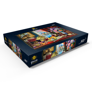 Darstellung des Puzzle Motivs Still Life & Wine 500 Puzzle Schachtel Ansicht1