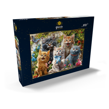 Darstellung des Puzzle Motivs Kitten Selfie 1000 Puzzle Schachtel Ansicht2
