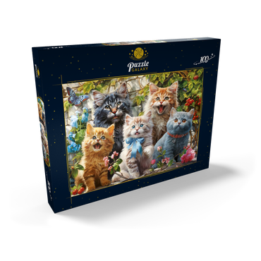 Darstellung des Puzzle Motivs Kitten Selfie 100 Puzzle Schachtel Ansicht2