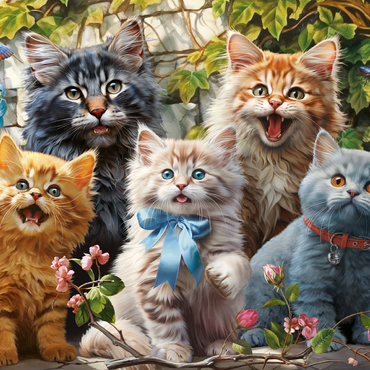 Darstellung des Puzzle Motivs Kitten Selfie 100 Puzzle 3D Modell