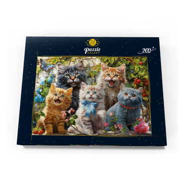 Darstellung des Puzzle Motivs Kitten Selfie 200 Puzzle Schachtel Ansicht3