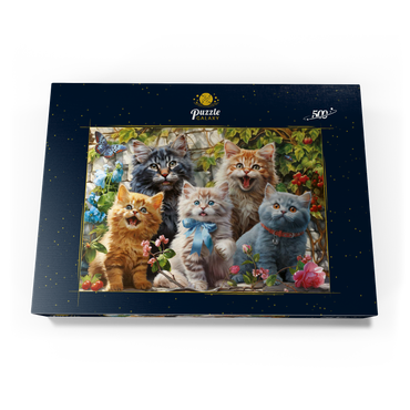 Darstellung des Puzzle Motivs Kitten Selfie 500 Puzzle Schachtel Ansicht3