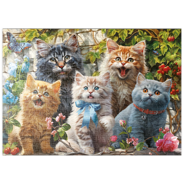 Darstellung des Puzzle Motivs puzzleplate Kitten Selfie 500 Puzzle