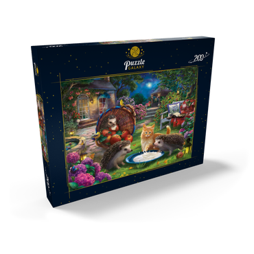 Darstellung des Puzzle Motivs Hedgehogs & Kitten 200 Puzzle Schachtel Ansicht2