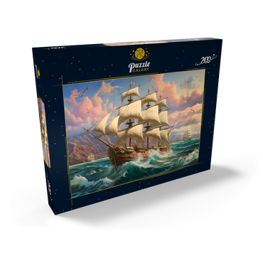 Darstellung des Puzzle Motivs Sailboat At Dawn 200 Puzzle Schachtel Ansicht2