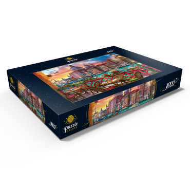 Darstellung des Puzzle Motivs View of Santa Maria della Salute 1000 Puzzle Schachtel Ansicht1