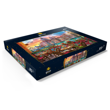 Darstellung des Puzzle Motivs View of Santa Maria della Salute 100 Puzzle Schachtel Ansicht1