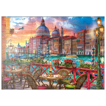 Darstellung des Puzzle Motivs puzzleplate View of Santa Maria della Salute 100 Puzzle