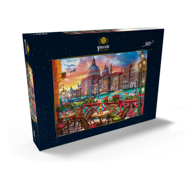 Darstellung des Puzzle Motivs View of Santa Maria della Salute 500 Puzzle Schachtel Ansicht2