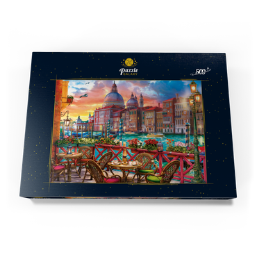 Darstellung des Puzzle Motivs View of Santa Maria della Salute 500 Puzzle Schachtel Ansicht3