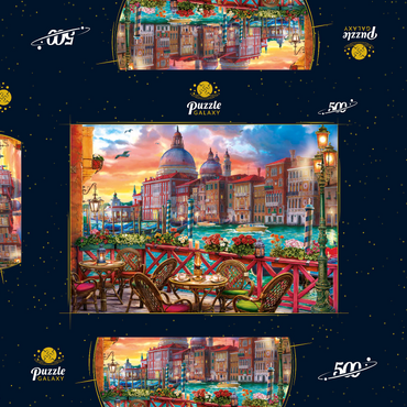 Darstellung des Puzzle Motivs View of Santa Maria della Salute 500 Puzzle Schachtel 3D Modell