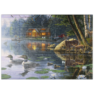 Darstellung des Puzzle Motivs puzzleplate Echo Bay 100 Puzzle