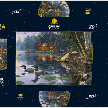 Darstellung des Puzzle Motivs Echo Bay 100 Puzzle Schachtel 3D Modell
