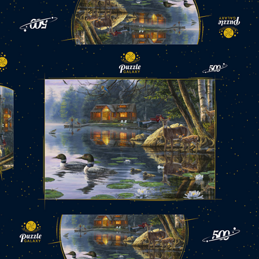 Darstellung des Puzzle Motivs Echo Bay 500 Puzzle Schachtel 3D Modell