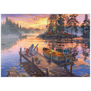 Darstellung des Puzzle Motivs puzzleplate Morning Paradise 1000 Puzzle