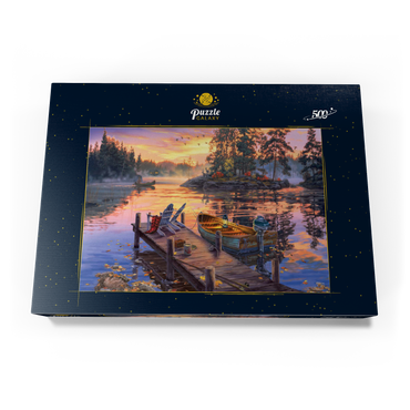 Darstellung des Puzzle Motivs Morning Paradise 500 Puzzle Schachtel Ansicht3