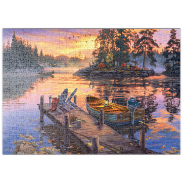 Darstellung des Puzzle Motivs puzzleplate Morning Paradise 500 Puzzle