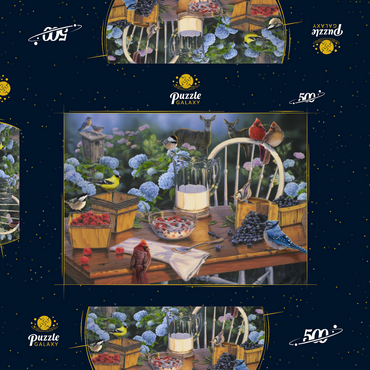 Darstellung des Puzzle Motivs Breakfast Club 500 Puzzle Schachtel 3D Modell