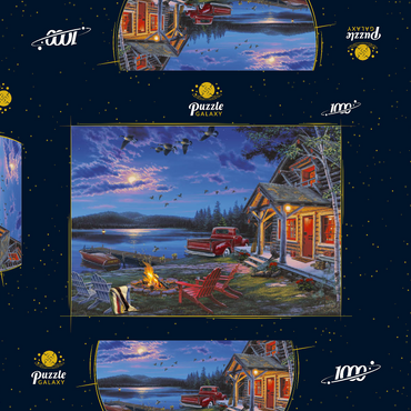 Darstellung des Puzzle Motivs The Perfect Getaway 1000 Puzzle Schachtel 3D Modell