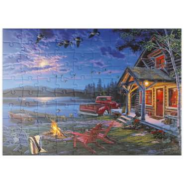 Darstellung des Puzzle Motivs puzzleplate The Perfect Getaway 100 Puzzle