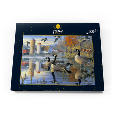 Darstellung des Puzzle Motivs Sunny View Farm 100 Puzzle Schachtel Ansicht3