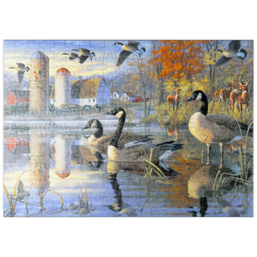 Darstellung des Puzzle Motivs puzzleplate Sunny View Farm 200 Puzzle