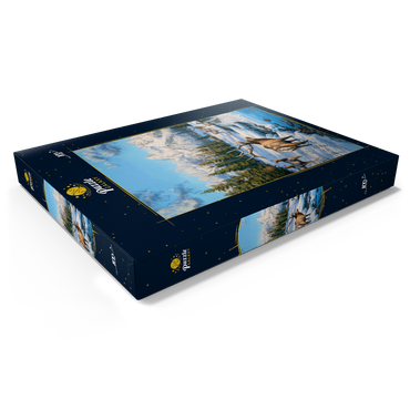 Darstellung des Puzzle Motivs Frostiger Morgen in den Bergen 100 Puzzle Schachtel Ansicht1
