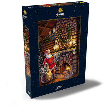 Darstellung des Puzzle Motivs Der Weihnachtsmann ist da! 1000 Puzzle Schachtel Ansicht2