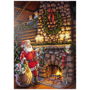 Darstellung des Puzzle Motivs puzzleplate Der Weihnachtsmann ist da! 1000 Puzzle